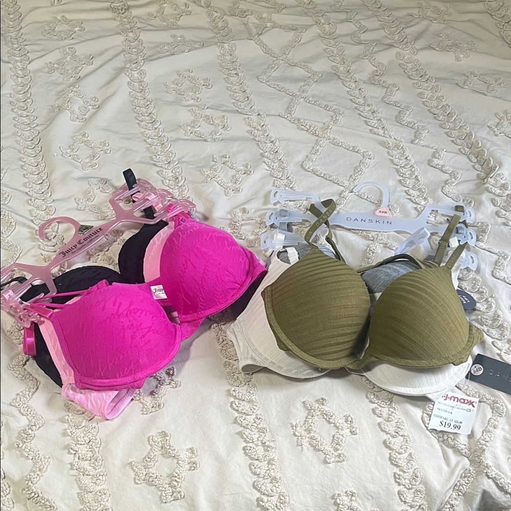 Danskin Women's Bras and Juicy Couture 35B NEW push up